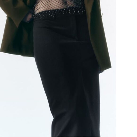 NWT Zara Straight Low Rise Midi Skirt - Picture 6 of 10